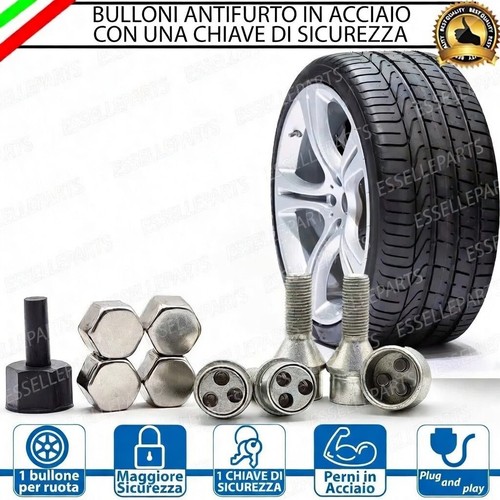 Kit bulloni antifurto cerchi - kit, 4